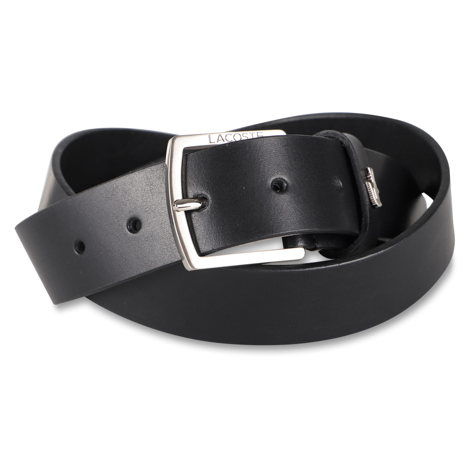 LACOSTE（ラコステ） ベルト レザー メンズ 本革 BELT ブラック