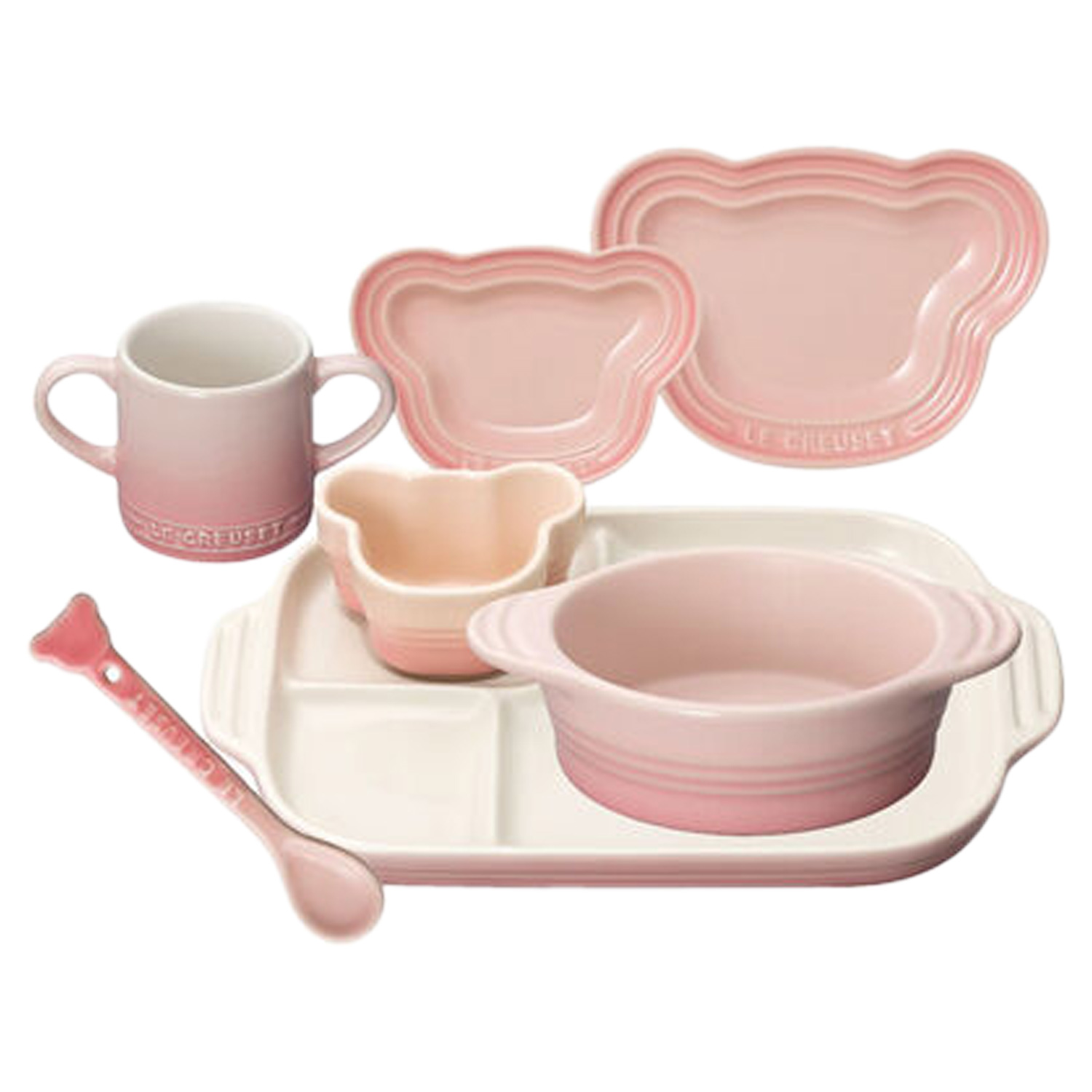 Le Creuset ル・クルーゼ お食い初め 食器セット 7点セット 男の子 女の子 キッズ 子供 離乳食 断熱 オーブン 食洗器対応｜goodslabo｜04