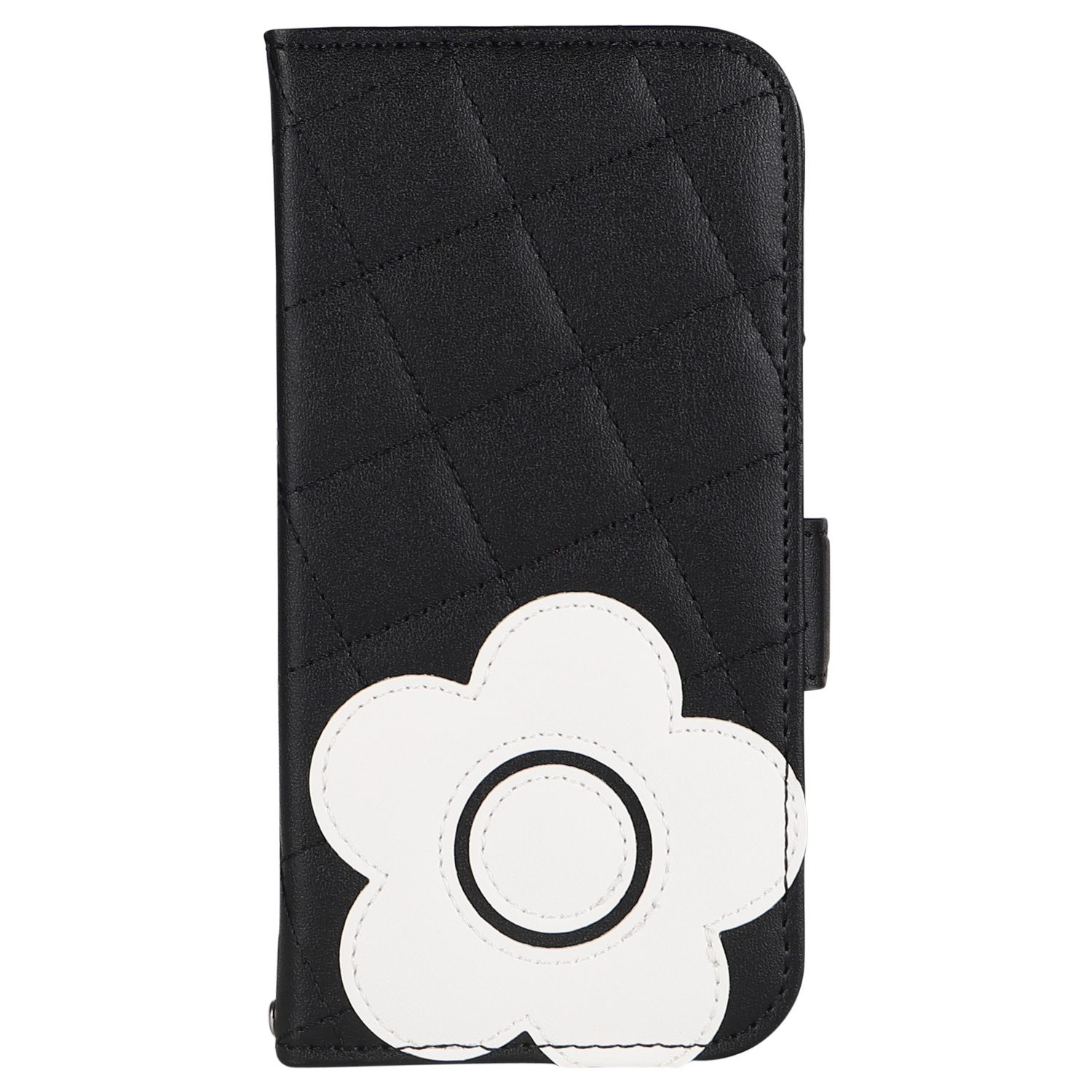 MARY QUANT マリークヮント iPhone 14 13 ケース スマホ 携帯 レディース PU QUILT LEATHER BOOK TYPE CASE 母の日｜goodslabo｜02