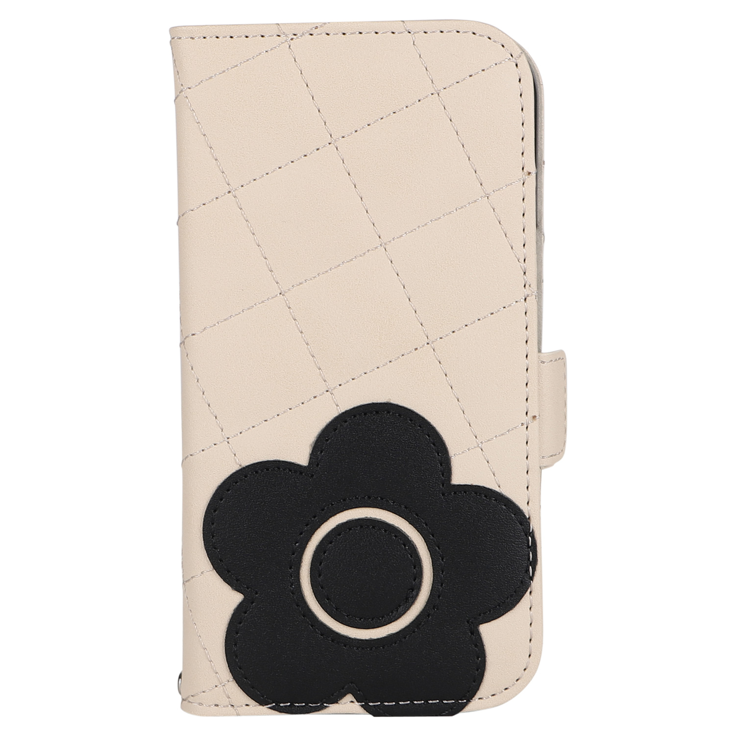 MARY QUANT マリークヮント iPhone 14 13 ケース スマホ 携帯 レディース PU QUILT LEATHER BOOK TYPE CASE 母の日｜goodslabo｜05