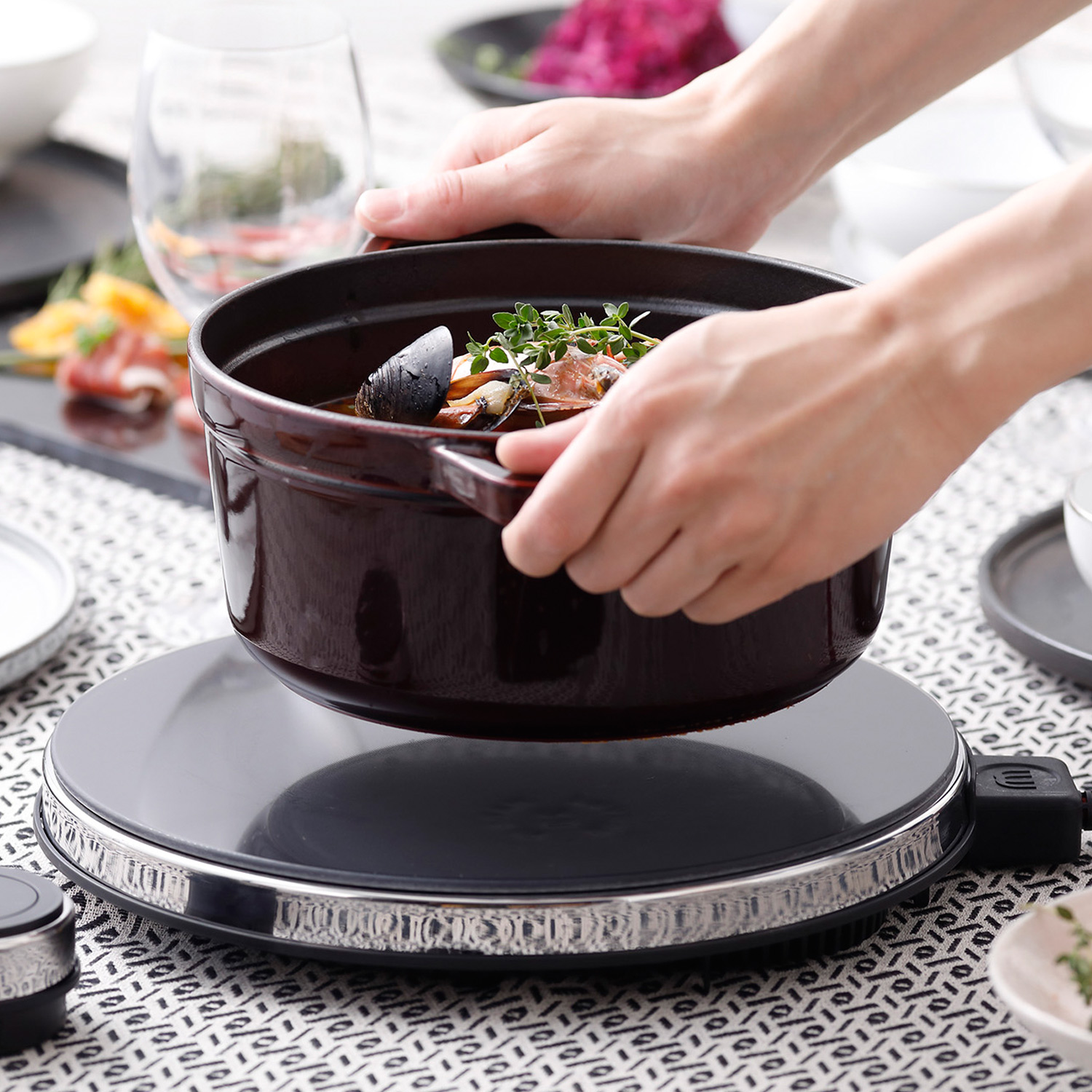 マインツ IH 調理器 ホットトリベット マインツ MAINTS IHクッキングヒーター IHコンロ IHヒーター 卓上 1口