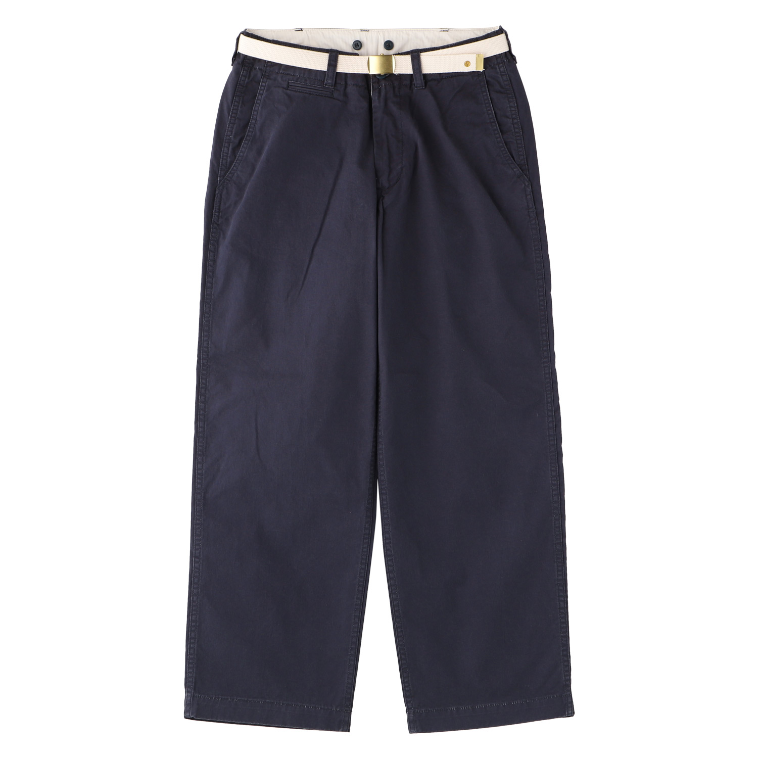Master&Co ベルト付き チノパン ネイビー MASTER&Co（マスターアンドコー） MASTER&Co. チノ パンツ チノパン