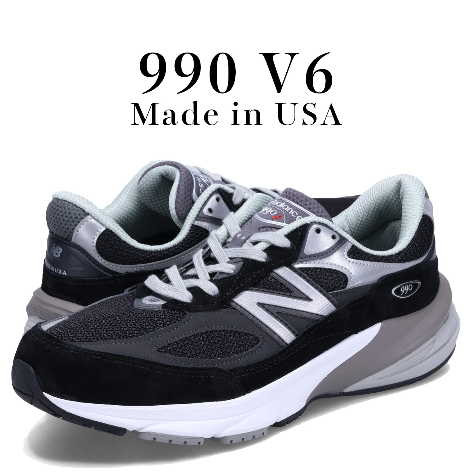 New Balance 990 v6 BK6 M990BK6 スニーカー 27 楽天市場】NEW BALANCE M990BK6 MADE IN U.S.A. BLACK [ Width