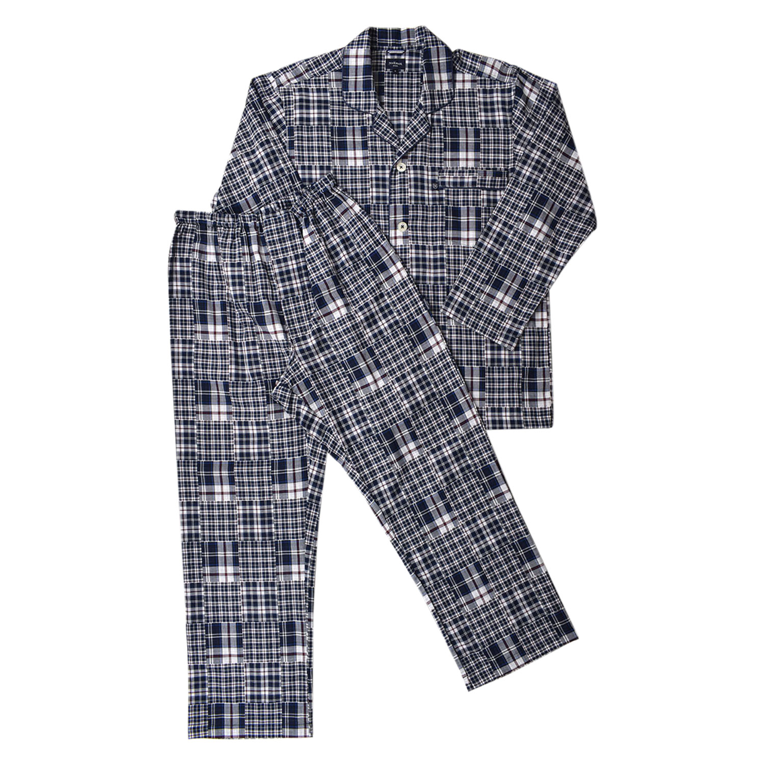 ニューヨーカーホーム NEWYORKER  ルームウェア 部屋着 パジャマ 上下 セットアップ ナイトウェア テーラード メンズ 0675-80 NEWYORKER（ニューヨーカー） ニューヨーカーホーム NEWYORKER HOME