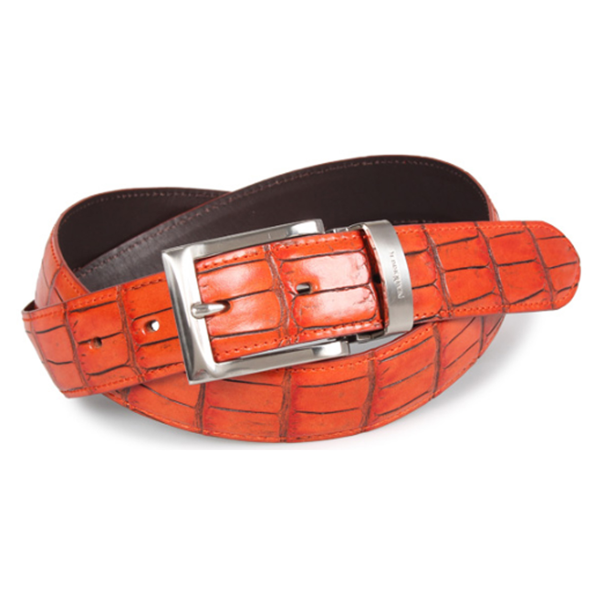 ニューヨーカー NEWYORKER ベルト レザーベルト メンズ 本革 クロコダイル LEATHER BELT NY-0100119｜goodslabo｜05