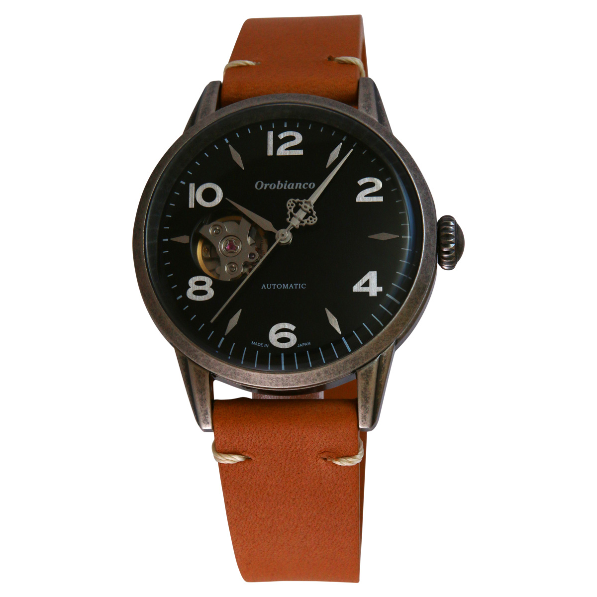 Orobianco オロビアンコ 時計 腕時計 メンズ 自動巻き アナログ EVOLUZIONE ブラック ブラウン キャメル OR0076