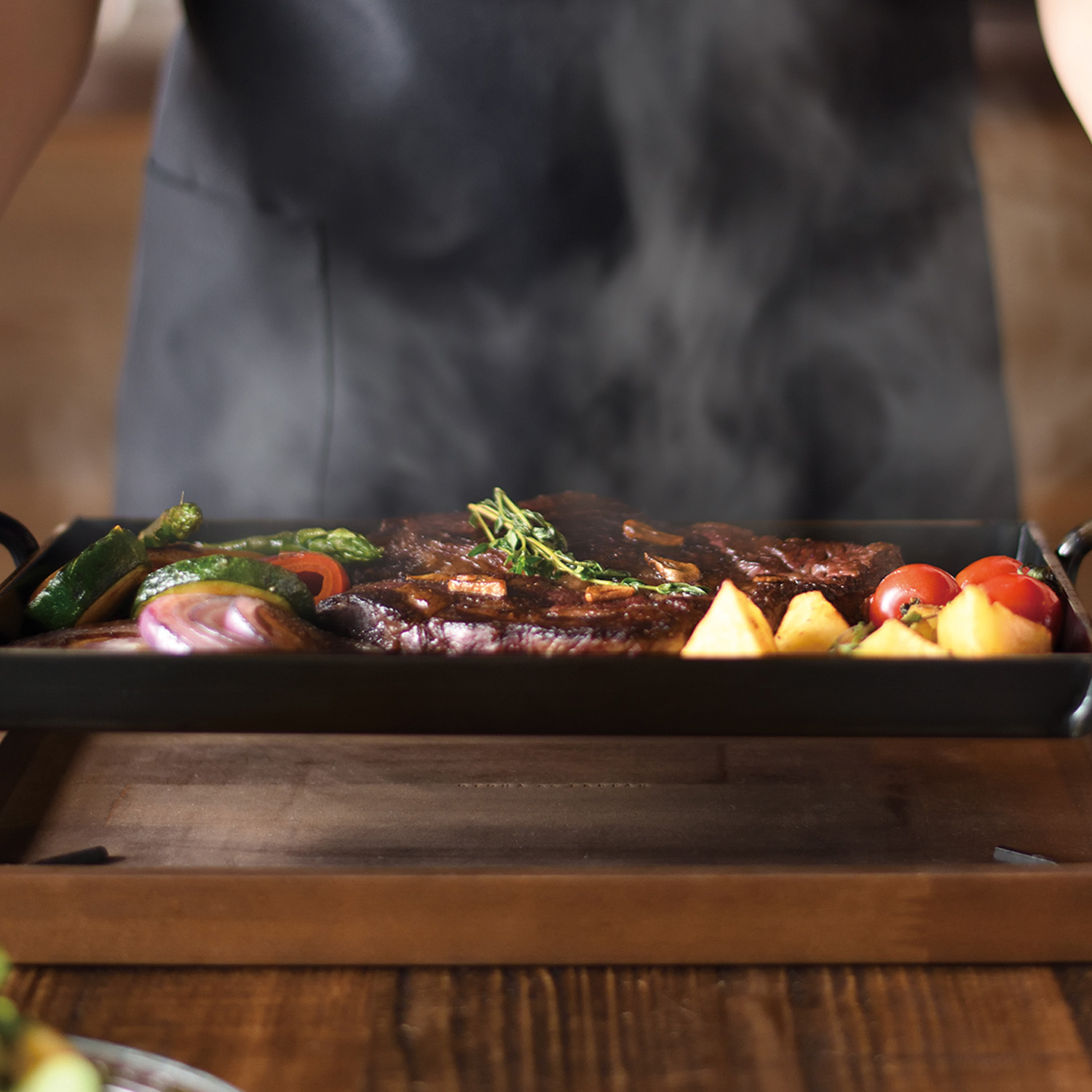特典付き 大人の鉄板 鉄板 グリル 厚板 大 蓋付き IH ガス対応 鉄 日本