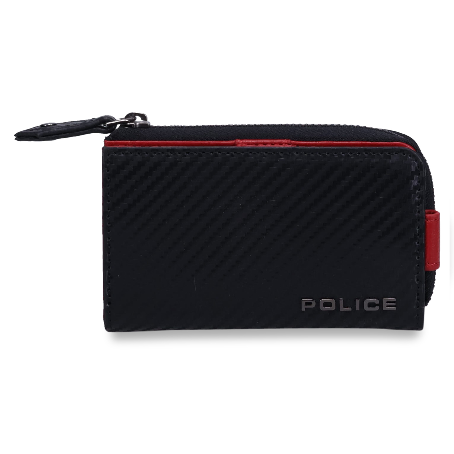 ポリス POLICE キーケース コインケース メンズ 本革 L字ファスナー KEY CASE ブラック 黒 PA-70805