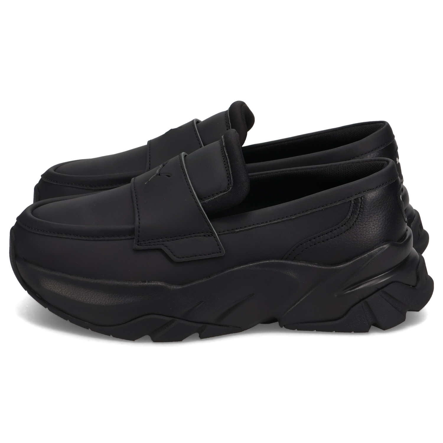 Puma ブラック ローファー 厚底ソール 25cm PUMA（プーマ） ローファー ソフィール レディース 厚底 SOPHYR LOAFER