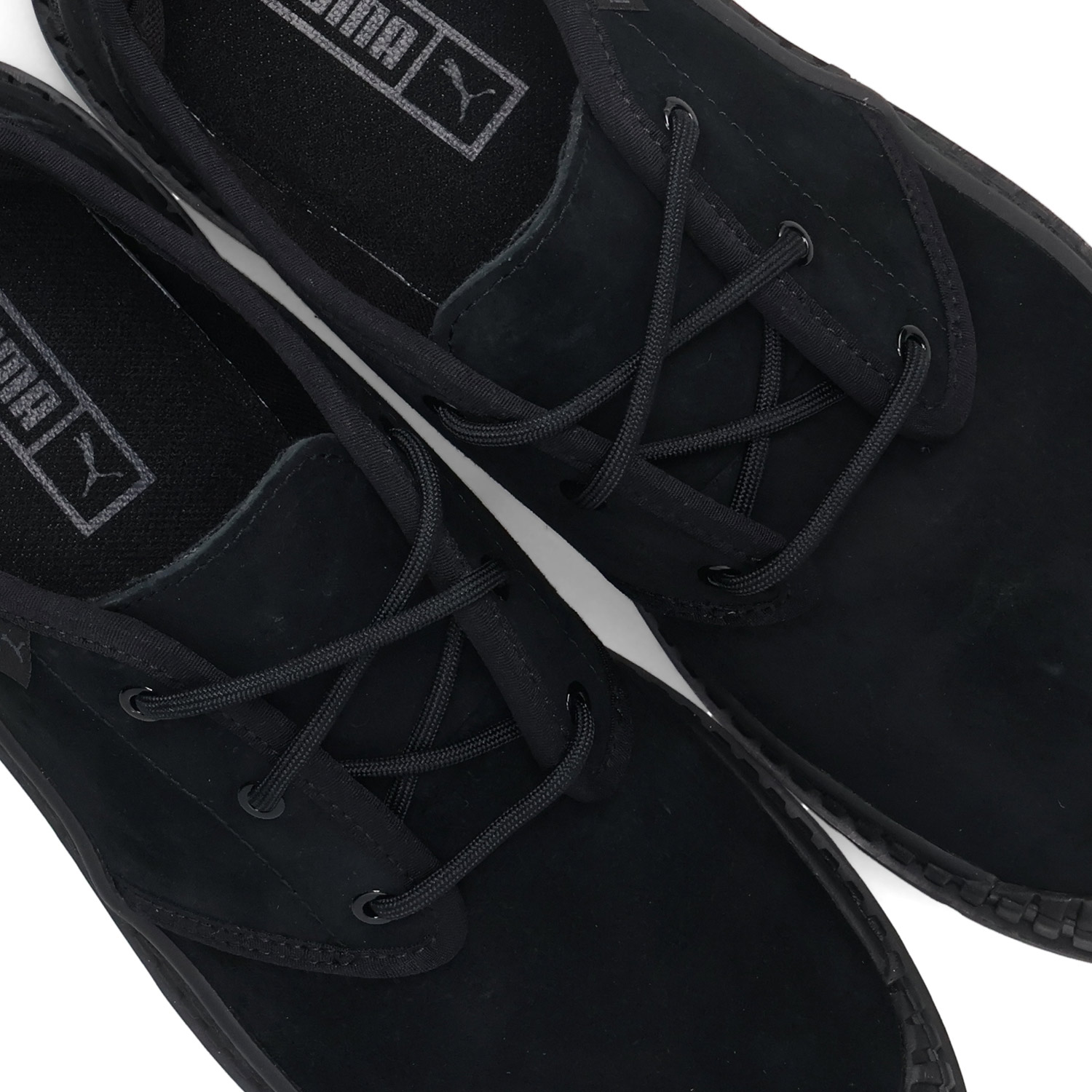 PUMA プーマ スニーカー ユーティリティー スウェード 3ホール レディース スエード UTILITY SUEDE 3HOLE ブラック 黒  400226 : スニークオンラインショップ - 通販 - Yahoo!ショッピング