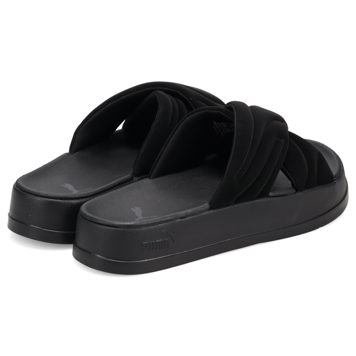 サンダル・ミュール PUMA Leadcat Platform Black Dark Gray 40034001 400340-01 PUMA プーマ スライドサンダル リードキャット プラットフォーム