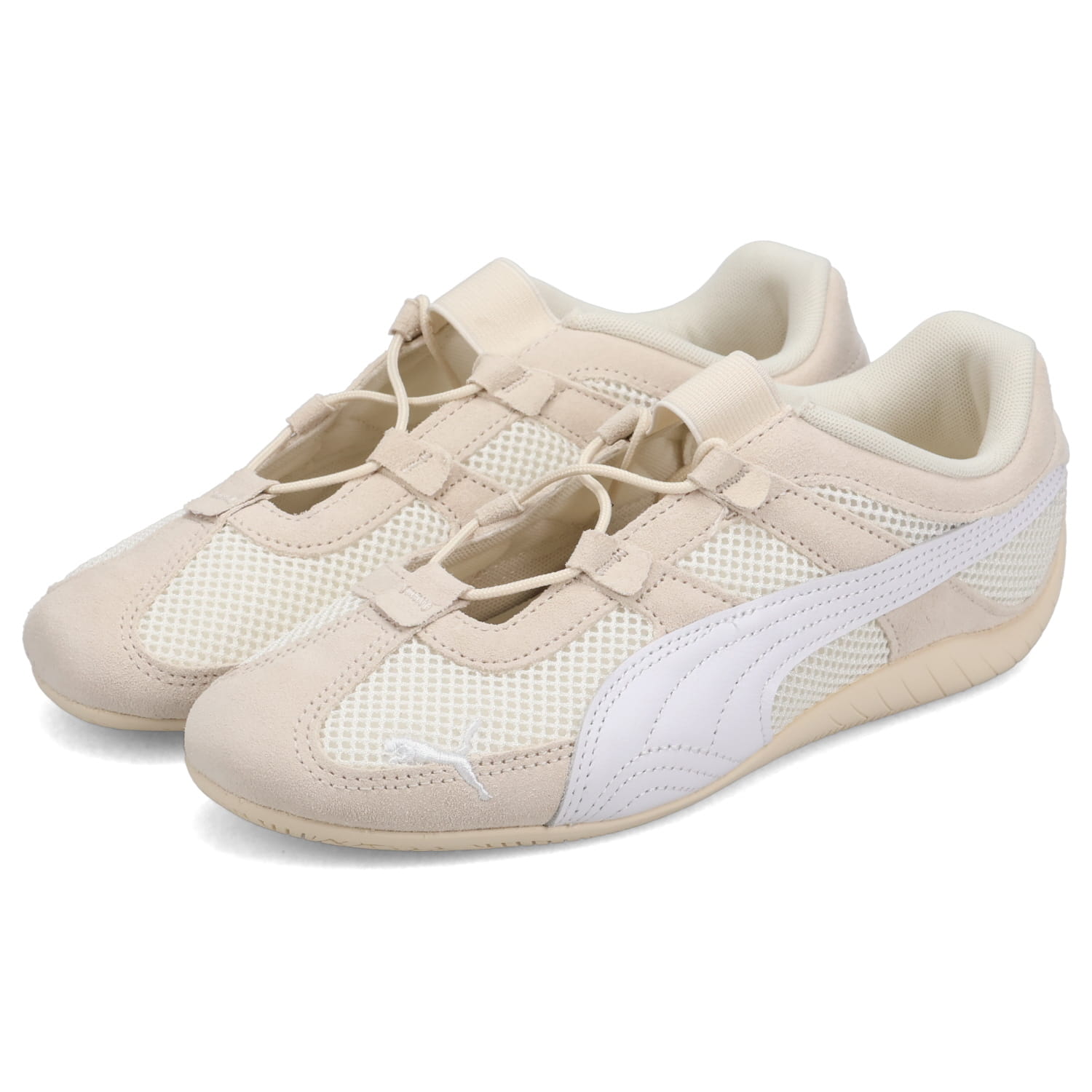 Puma ベージュ スニーカー おまけ付き プーマ PUMA スニーカー レディース コート ラリー スカイ LC