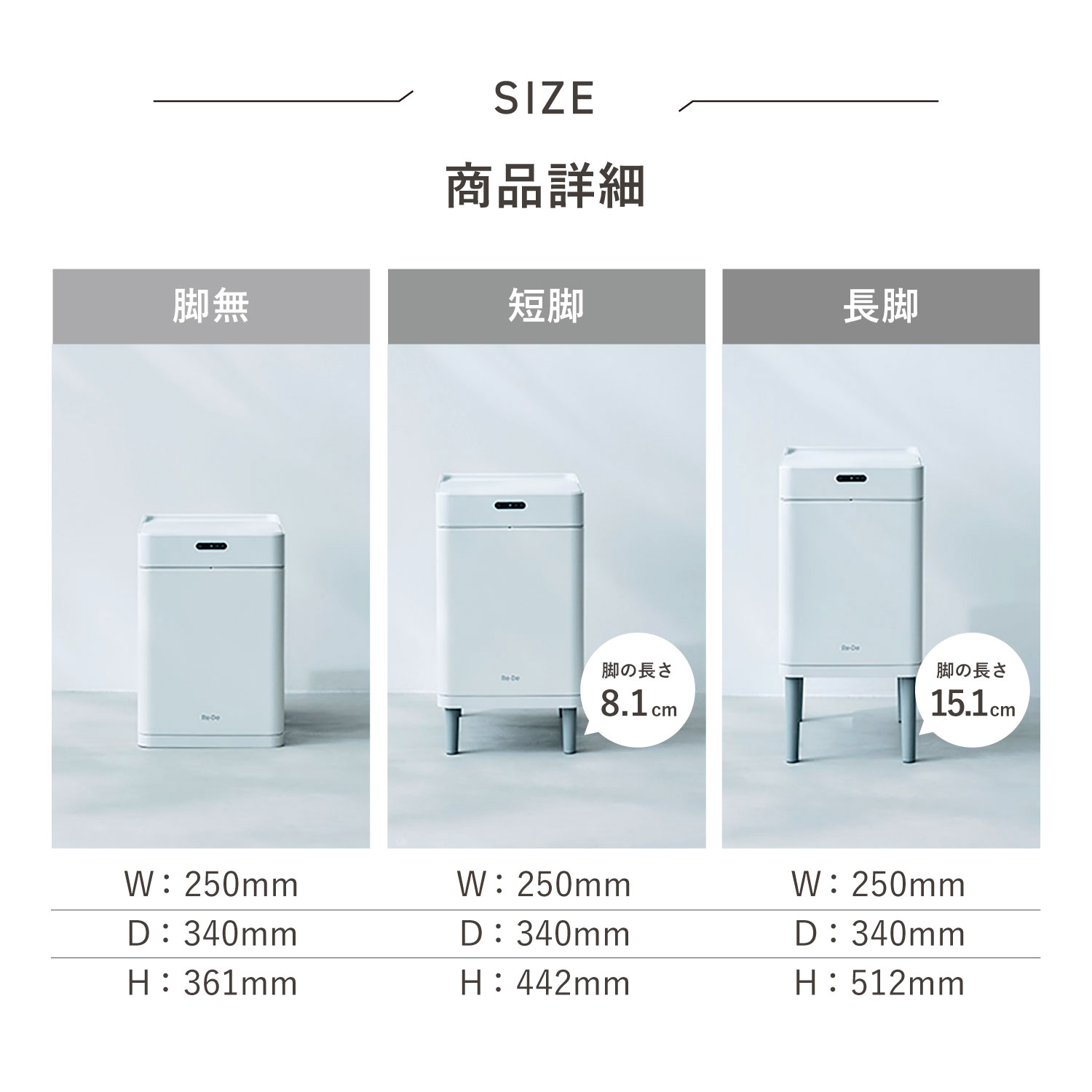 Re・De リデ ゴミ箱 ごみ箱 ダストボックス 22L ふた付き 自動開閉 