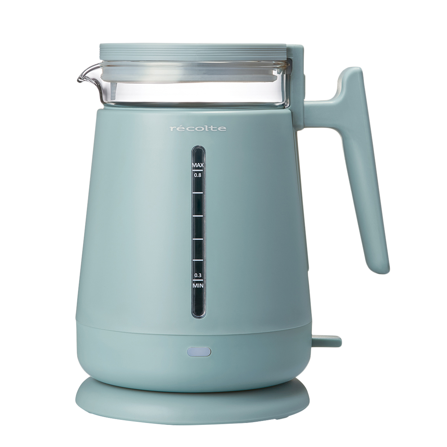 recolte（レコルト） 電気ケトル ガラス 湯沸かしポット ダブル