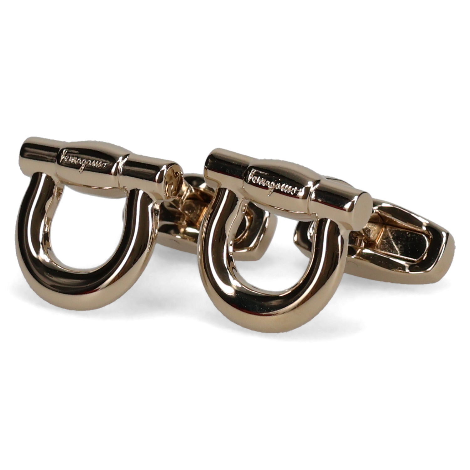 サルヴァトーレ フェラガモ Salvatore Ferragamo カフスボタン カフリンクス メンズ 結婚式 CUFFLINKS ゴールド 775189｜goodslabo｜02