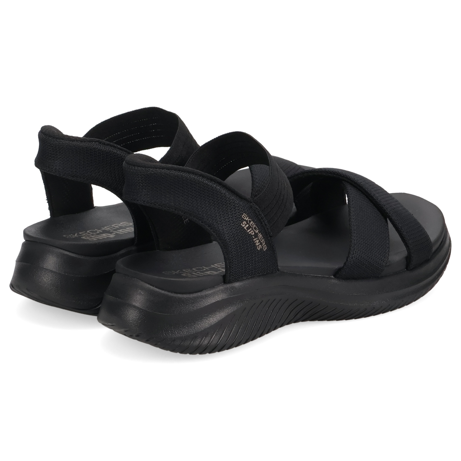 SKECHERS Slip-ins ブラック サンダル 約24.5cm SKECHERS スケッチャーズ サンダル レディース スポーツサンダル