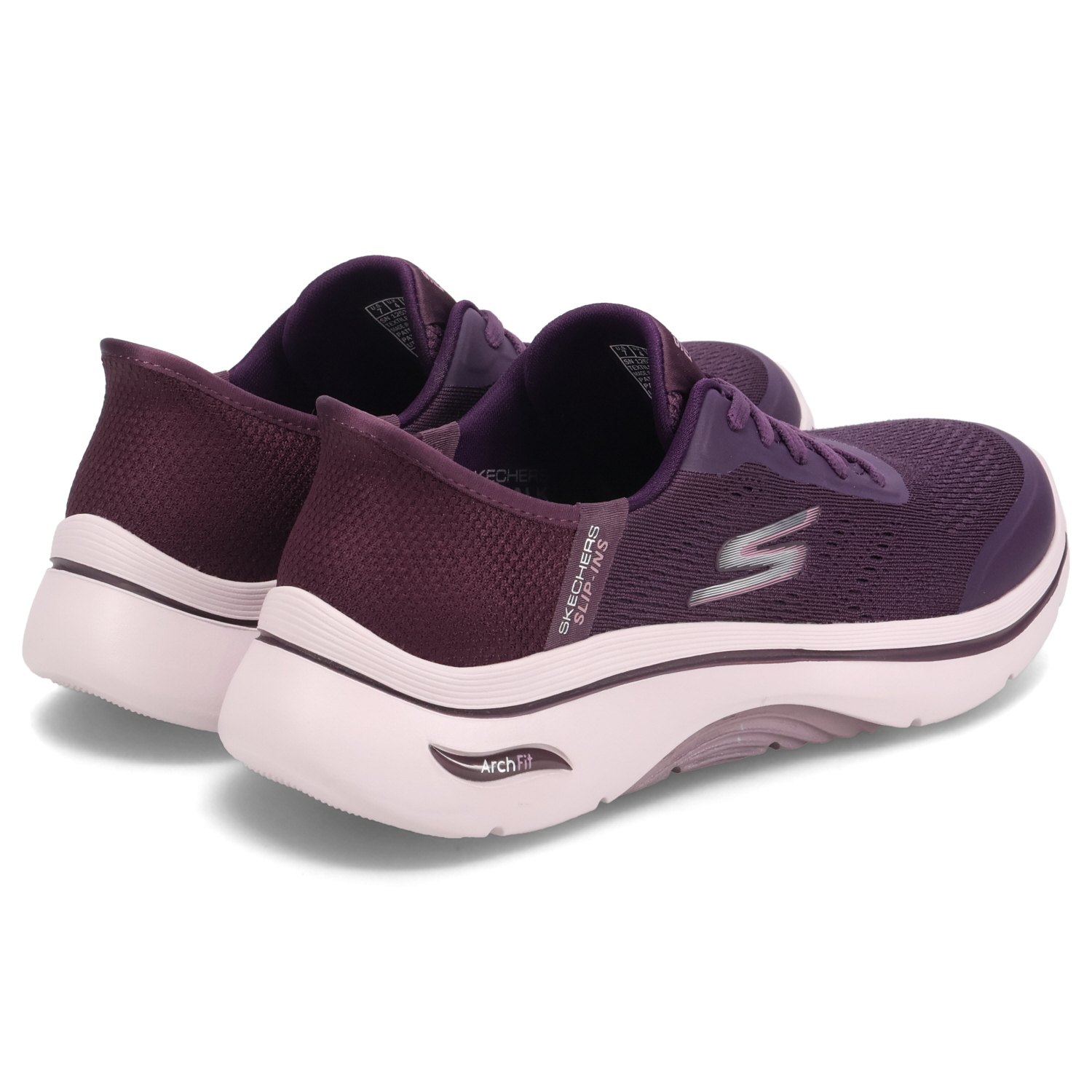 SKECHERS MassageFit スニーカー ネイビー/パープルスリッポン SKECHERS MassageFit スニーカー ネイビー/パープルスリッポン