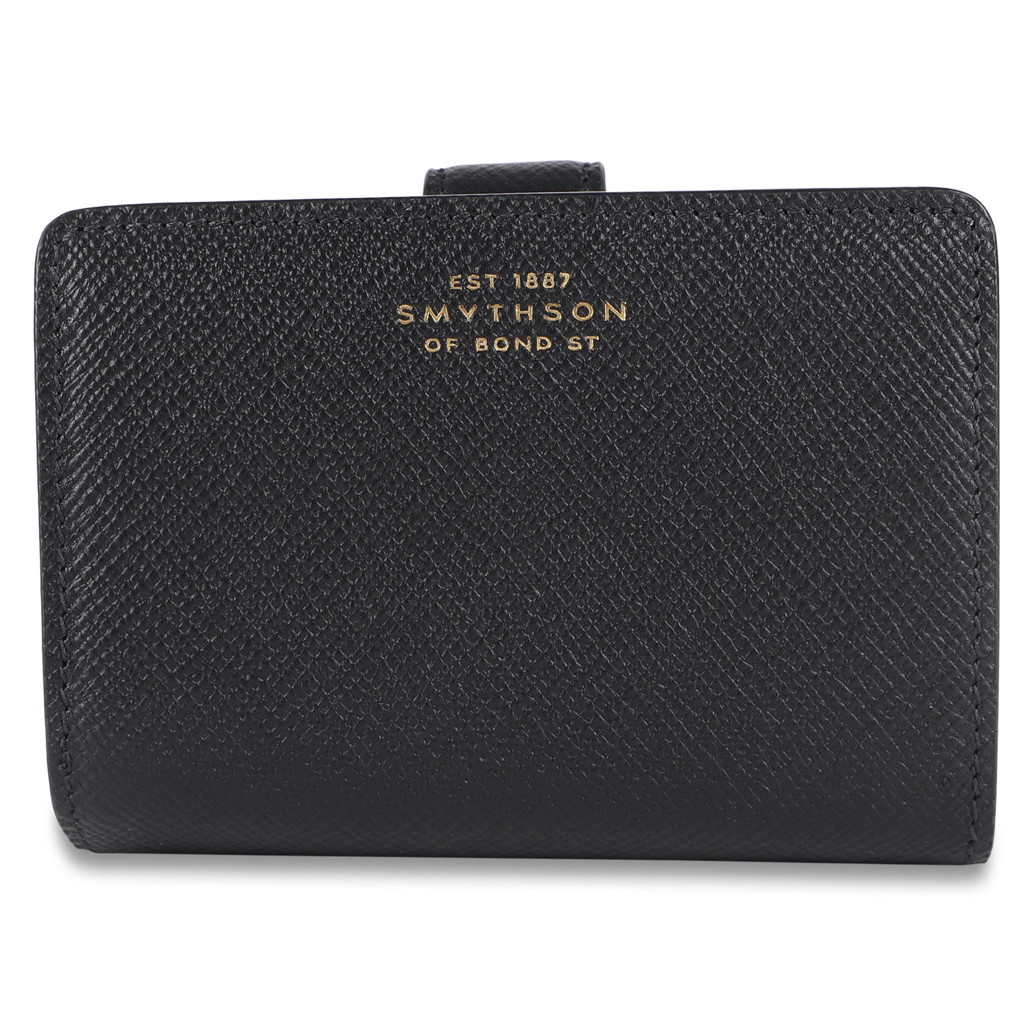 スマイソン SMYTHSON 財布 二つ折り パナマ スモール コンチネンタル メンズ レディース PANAMA SMALL CONTINENTAL  PURSE PRS ブラック ベージュ 1201571