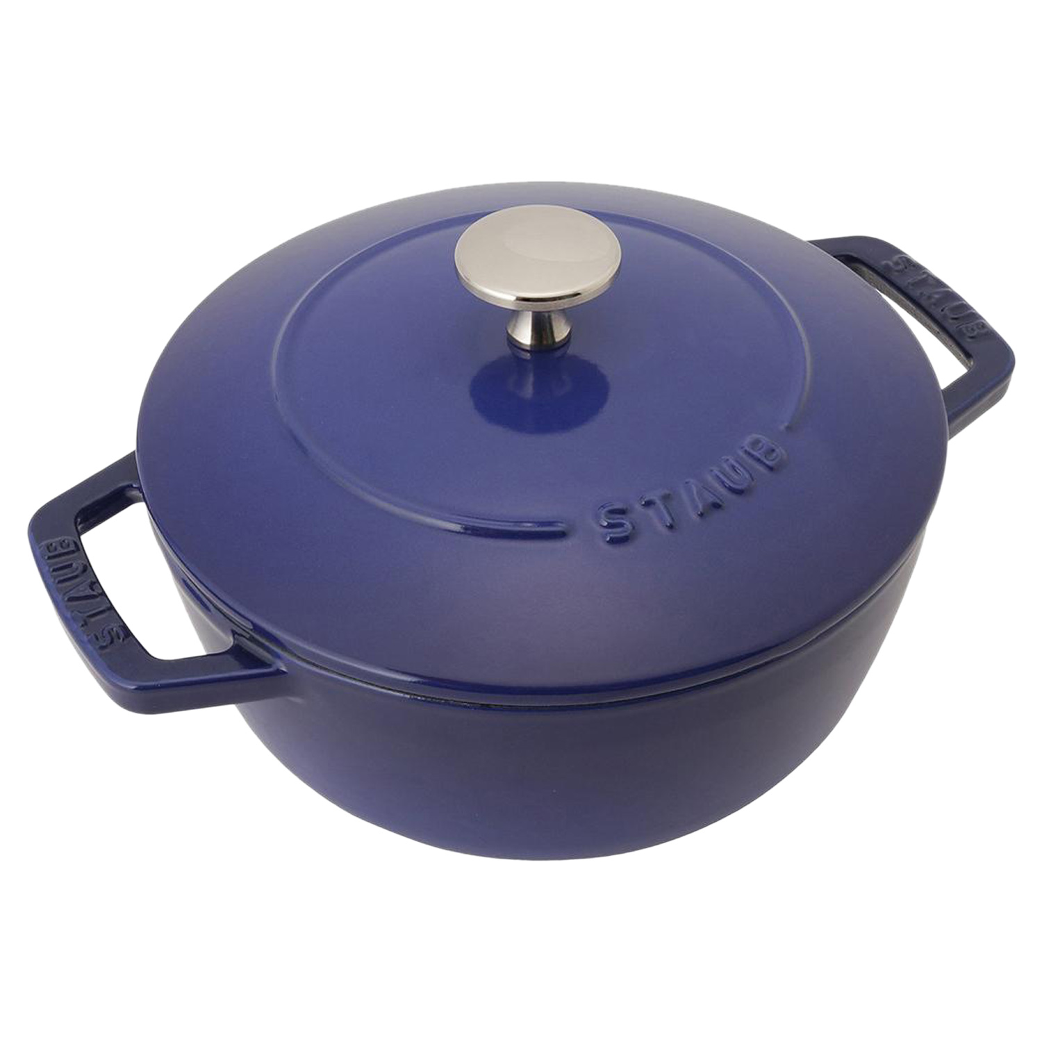 ストウブ STAUB 鍋 ラウンド ホーロー鍋 ワナベ 1.66L 18cm IH対応 蓋