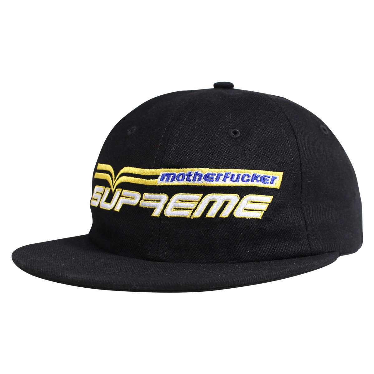 シュプリーム Supreme キャップ 帽子 スナップバック メンズ レディース MOTHERFUCKER 6-PANEL ブラック レッド ブルー 黒