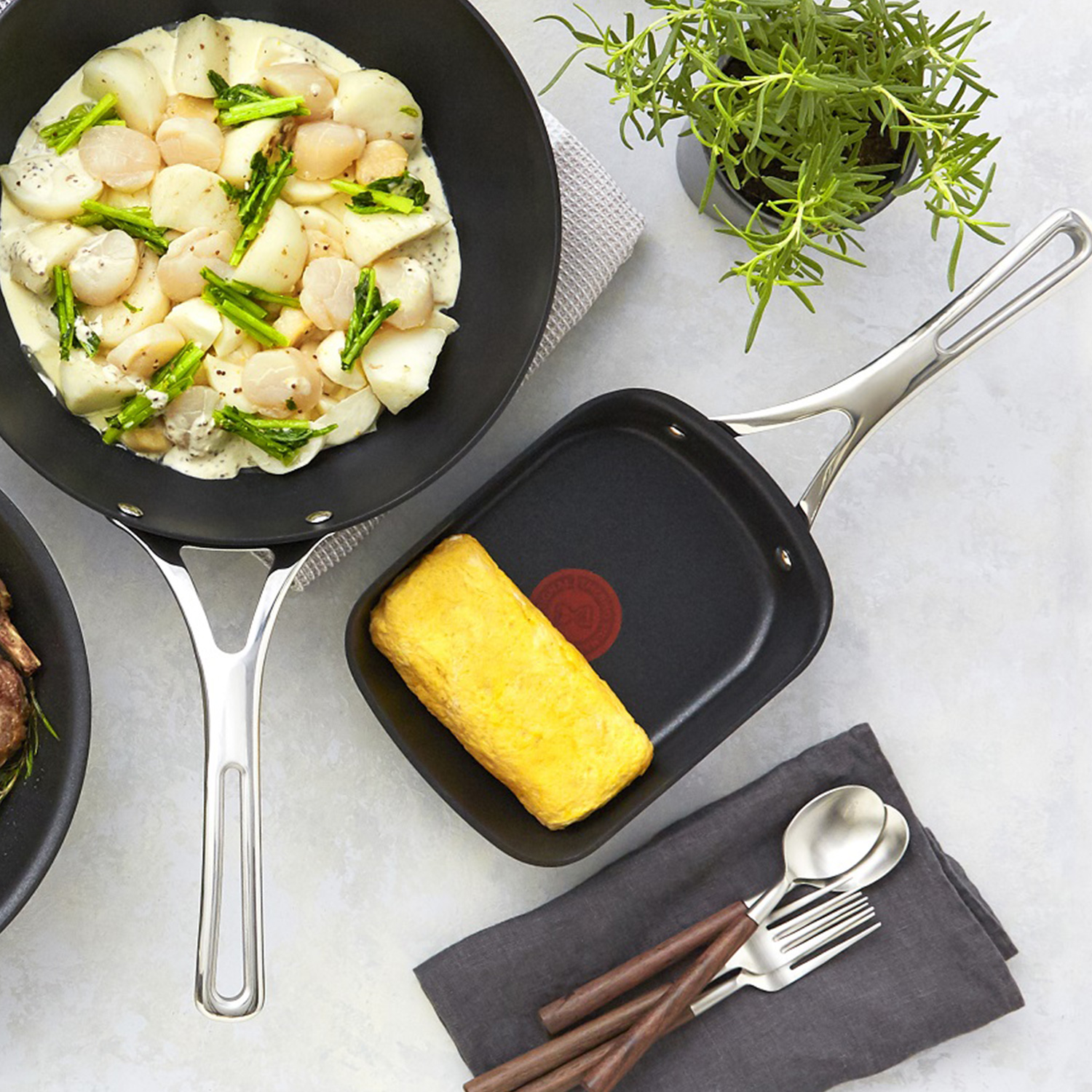 ティファール エクスペリエンス＋ T-FAL eXperience+ 卵焼き器 フライパン 玉子焼き器 エッグロースター 15x20cm IH  ガス対応 E22818 :tfl-e22818:Goods Lab Plus 通販 