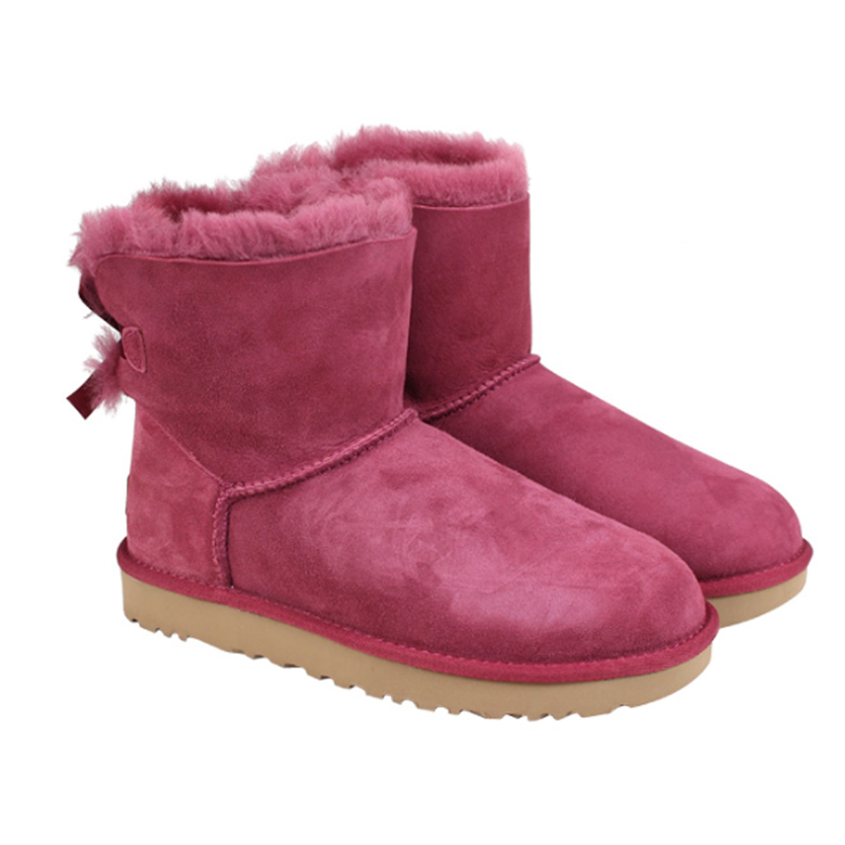 本日限定-UGG アグ ムートン ブーツ ミニ ベイリー ボウ MINI BAILEY BOW 1016501 レディース  US5(•約22.0cm) GREY