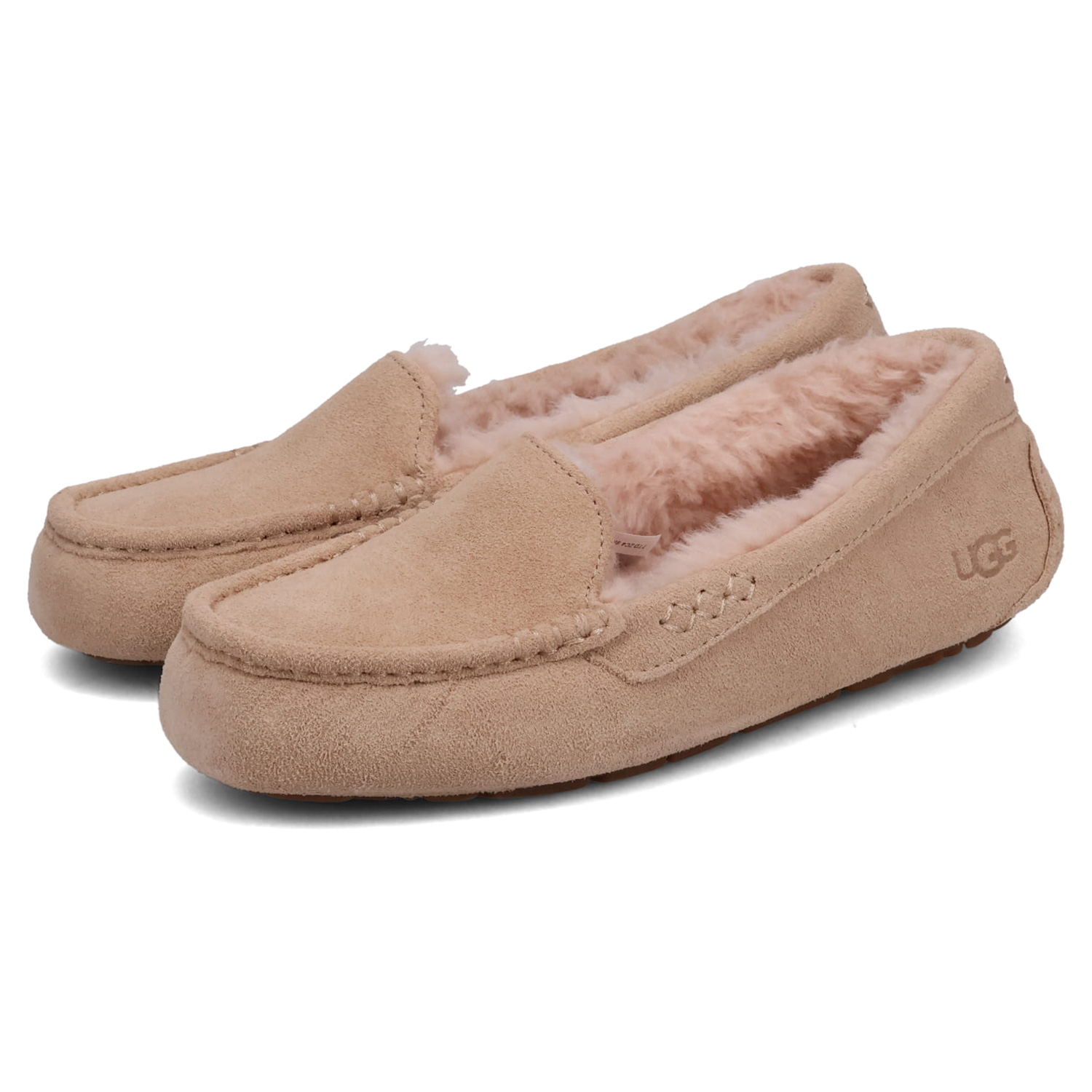 UGG スリッポン モカシン アンスレー レディース ANSLEY グレー ブラウン ベージュ ブラ...