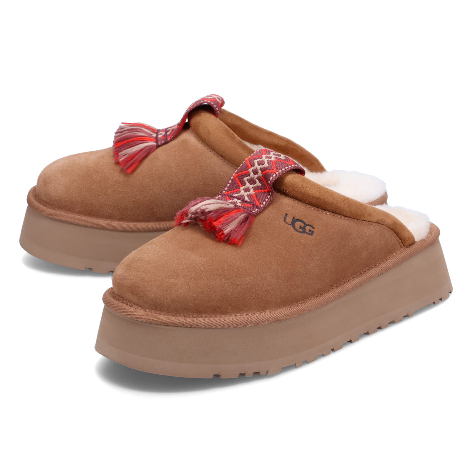 UGG アグ サンダル サボ スリッパ ルームシューズ タズル レディース ムートン WOMENS TAZZLE チェストナット 1152677