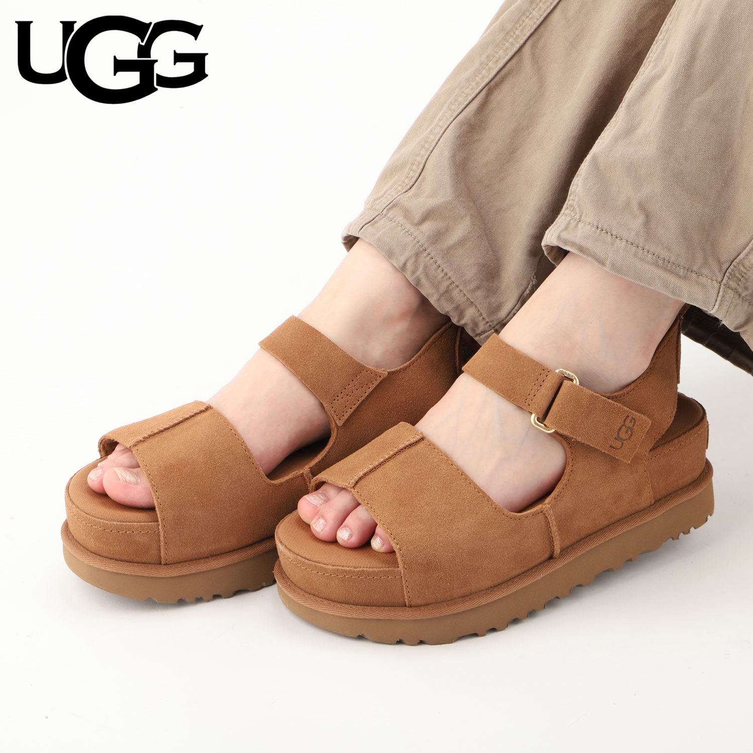 ちーぶーUGG ゴールデンスター ハイ サンダル UGG（アグ） ストラップサンダル ゴールデンスター ハイ レディース