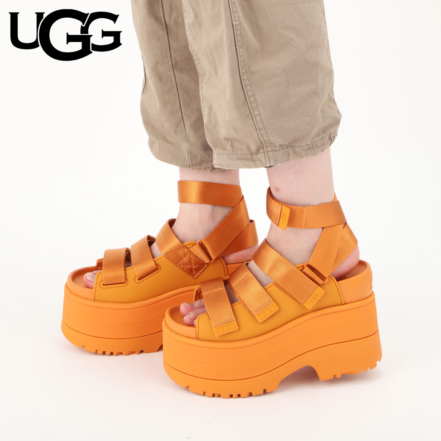 UGG W GOLDENRISE　アグ　サンダル UGG（アグ） ストラップサンダル ゴールデンライズ レディース 厚底 W