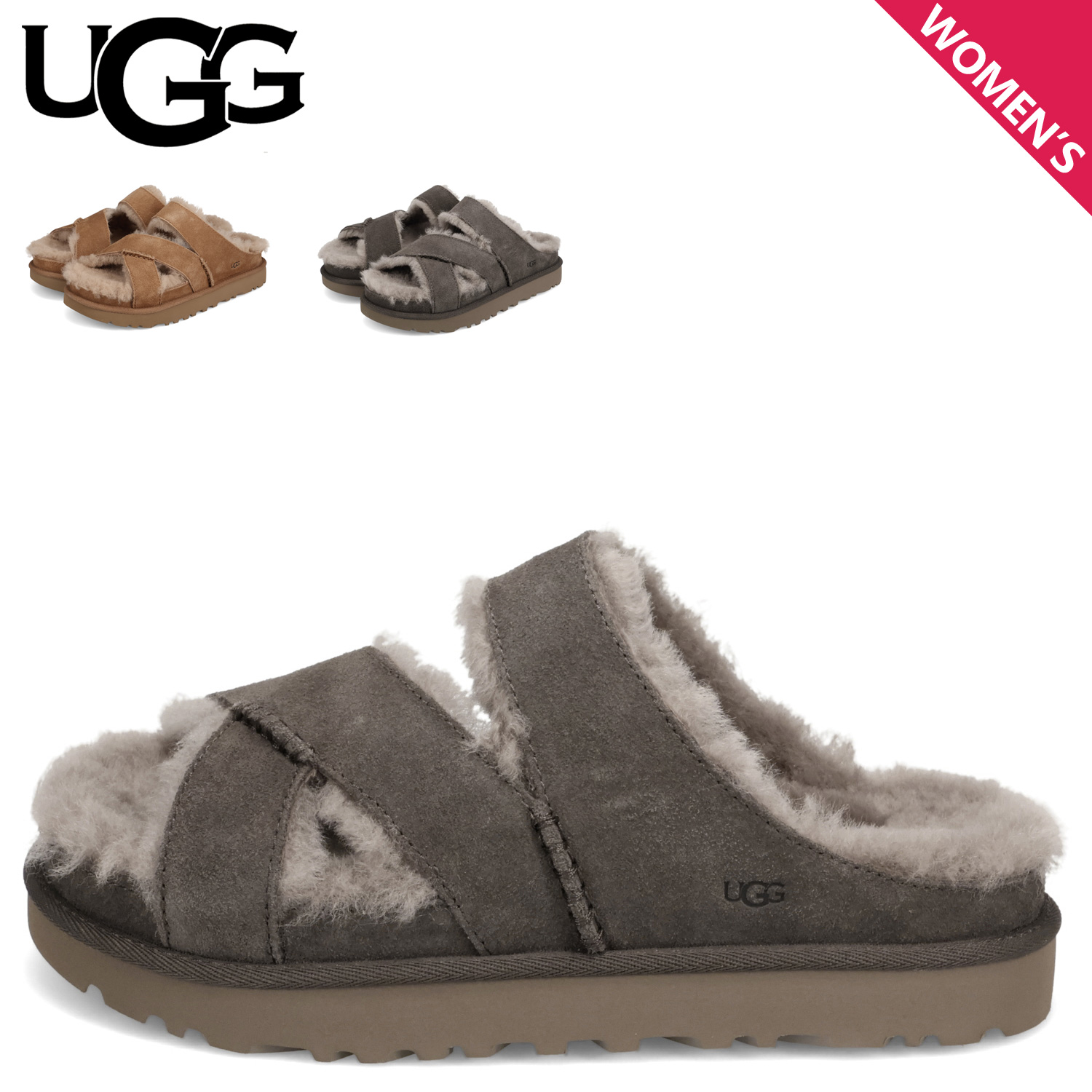 UGG（アグ） サンダル スリッパ グリーンポート クロスストラップ