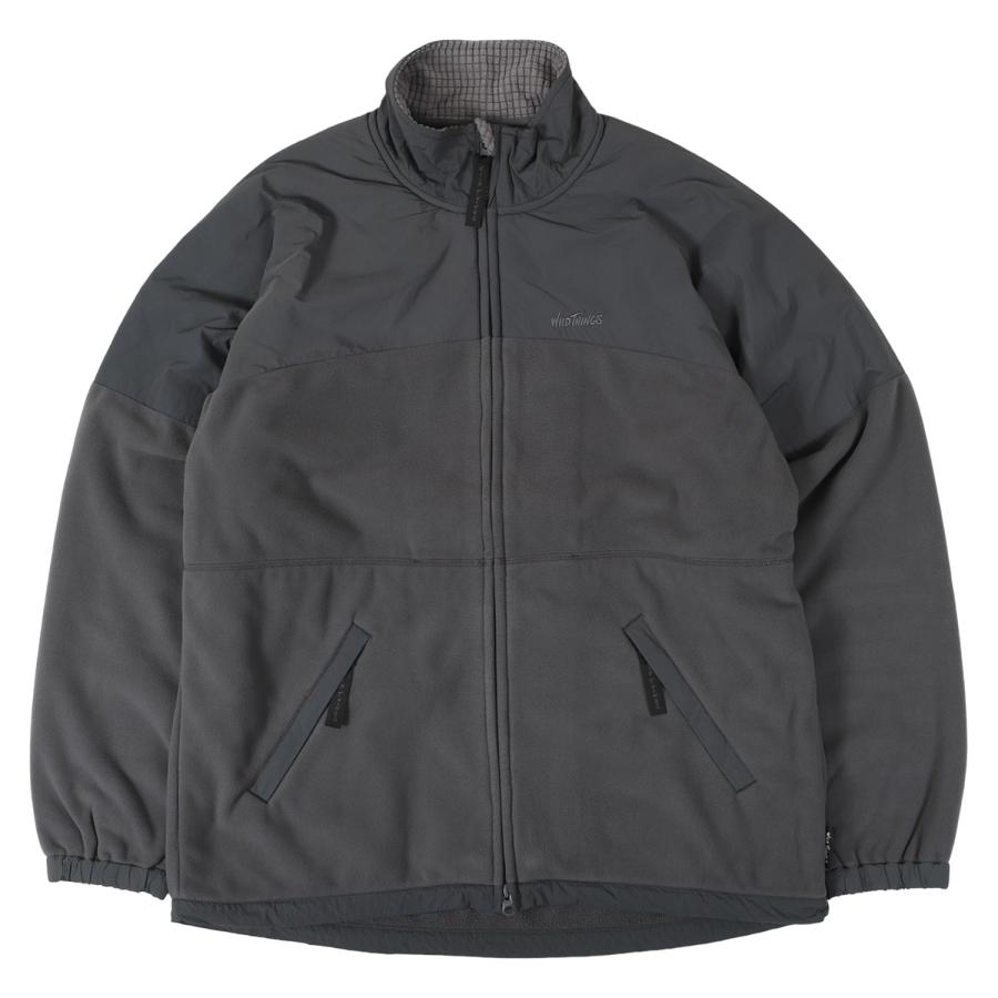 WILD THINGS ワイルドシングス フリース ジャケット アウター メンズ POLARTEC WIND PRO MIDDLE JACKET ブラック グレー カーキ 黒 WT23110TJ｜goodslabo｜03