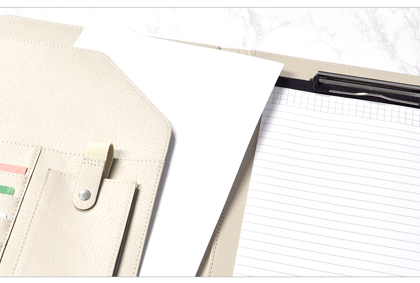 バインダー カバー A4 システム手帳 多機能 メモ帳 ファイル