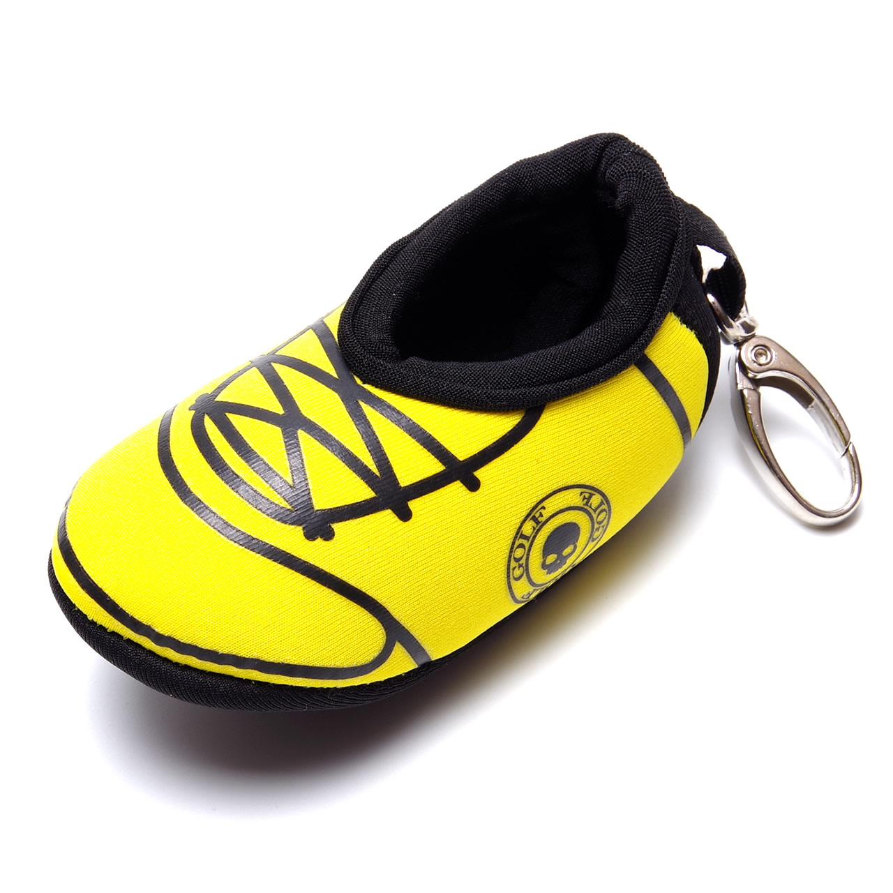 ゴルフボールケース シューズ型 2個収納 カラビナ ボール入れ ゴルフ