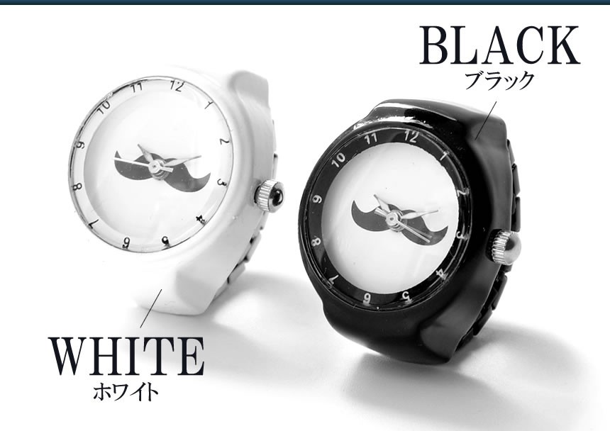 リング型クォーツ時計5点セット gd-higewtch-06.jpg