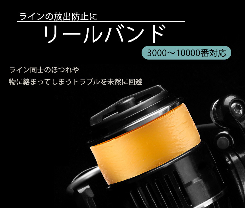 リール バンド スプールバンド L 20個 セット 3000〜10000番用 ライン