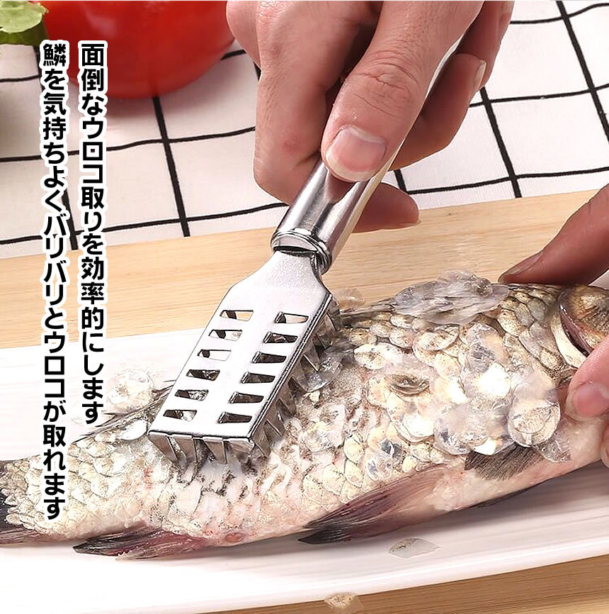 うろこ取り ウロコ取り 鱗 魚 ウロコ剥がし ステンレス キッチン用品