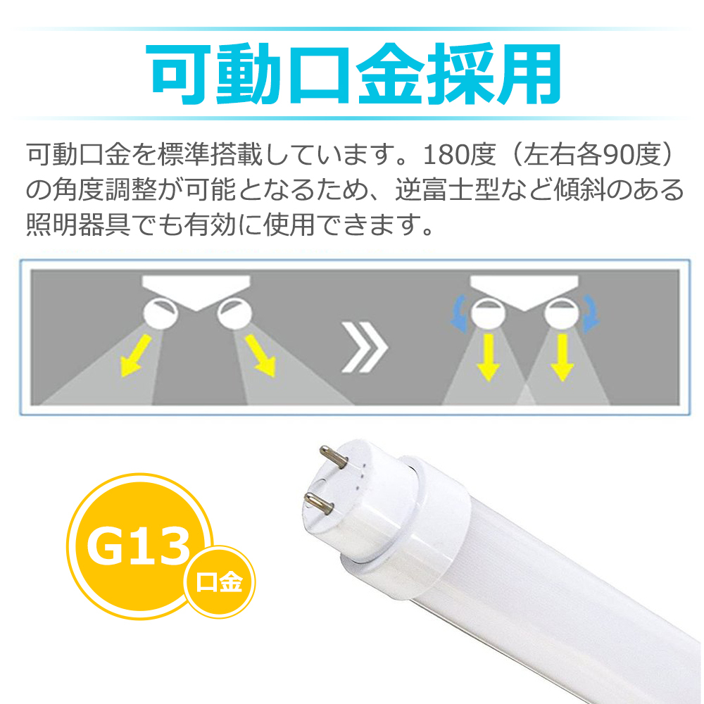 送料無料 LED蛍光灯 30W形 63cm 昼白色5000K 蛍光管 グロー式器具工事