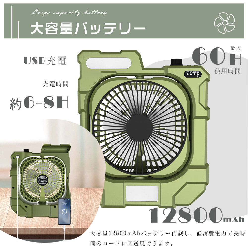 ミニ扇風機 USB キャンプ扇風機 卓上扇風機 コンセント式 リビング