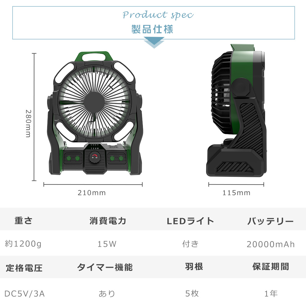 小型扇風機 コンセント式 卓上扇風機 吊り下げ 扇風機 2025 卓上