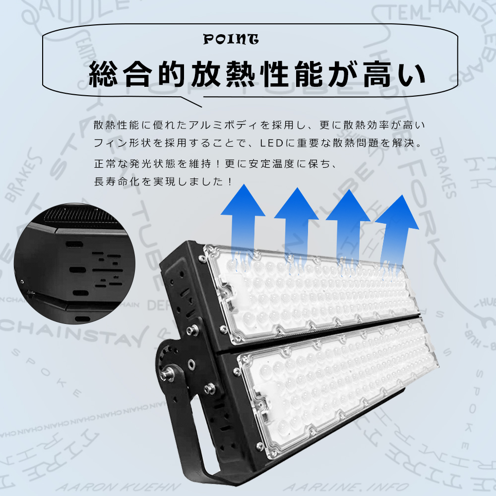 LED投光器 600W 作業灯 LED 投光器 LED投光器 屋外用 駐車場 6000Ｗ