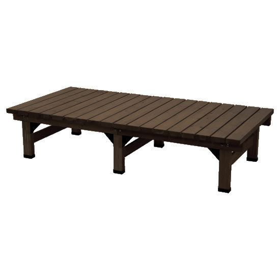 楽天市場】デッキ縁台 180×90cm【送料無料 ウッドデッキ風 簡単