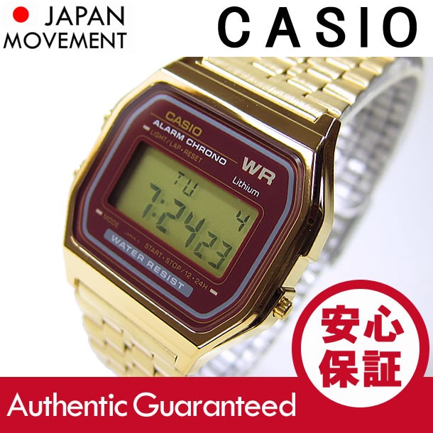 CASIO（カシオ） A-159WGEA-5／A159WGEA-5 スタンダード デジタル ゴールド×ブラウン メンズ／ユニセックスウォッチ チープカシオ  腕時計 :a-159wgea-5:LEVELSEVEN - 通販 - 