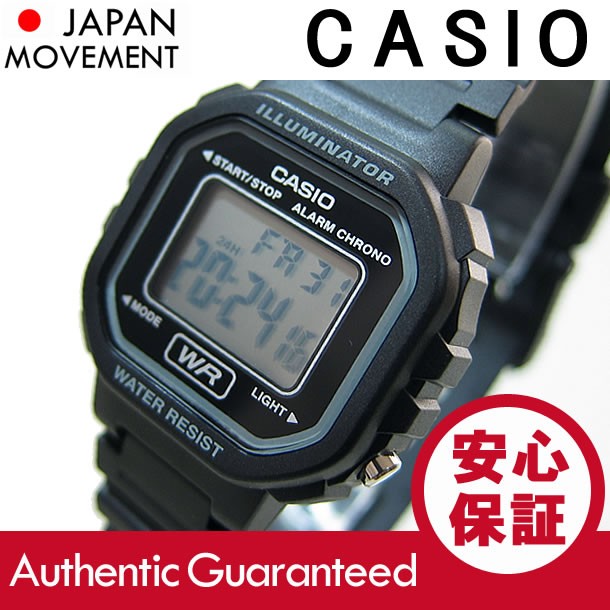 Casio カシオ La wh 1a Lawh 1a スタンダード デジタル ブラック レディースウォッチ チープカシオ 腕時計 あすつく La wh 1a Levelseven 通販 Yahoo ショッピング