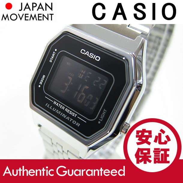 CASIO（カシオ） LA-680WA-1B／LA680WA-1B ベーシック デジタル ブラック×シルバー キッズ・子供 かわいい！ レディース  チープカシオ 腕時計 【あすつく】 :la-680wa-1b:LEVELSEVEN - 通販 - Yahoo!ショッピング