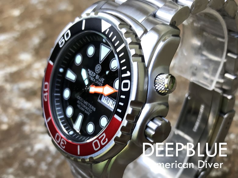 DEEP BLUE （ディープブルー） Pro Sea Diver 1000m防水 ダイバーズ