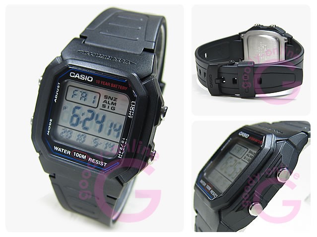 CASIO（カシオ） W-800H-1A／W800H-1A ベーシック デジタル ブラック キッズ・子供 かわいい！ メンズウォッチ チープカシオ  腕時計 【あすつく】 :w-800h-1a:LEVELSEVEN - 通販 - Yahoo!ショッピング