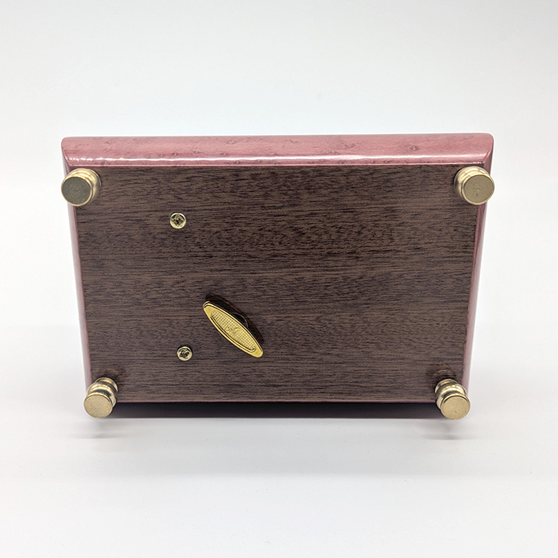 オルゴール ジュエリー ケース 象嵌 ブラウン アンティーク調 宝石箱