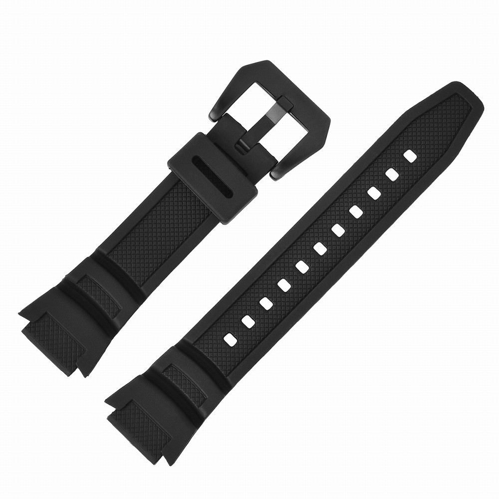 For CASIO カシオ 社外品 交換用 腕時計ベルト ラバーベルト SGW-300H /SGW-400H 凸部幅18mm（全体25mm） RSB031｜googoods｜02