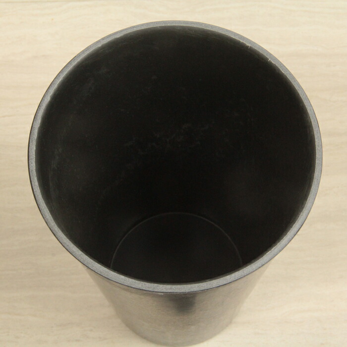 プラスチックポット〔043087〕丸深型 15cm 黒灰 ブラックグレー 鉢カバー 鉢底穴無◆穴あけ加工の選択可◆｜goopot｜03